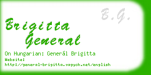 brigitta general business card