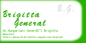brigitta general business card